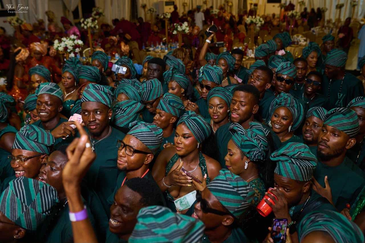 Graduating students at the Owambe celebration