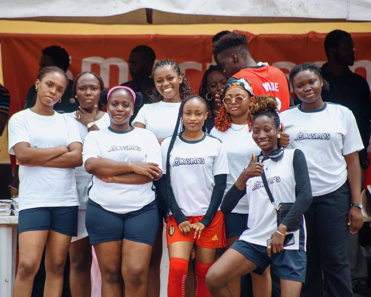 Students gathered at an association event